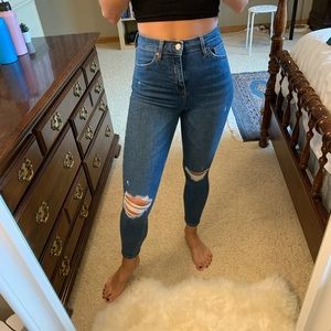 Topshop Jamie Jean in Medium Wash